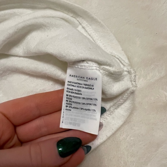American Eagle White Tee Shirt - Picture 3 of 3